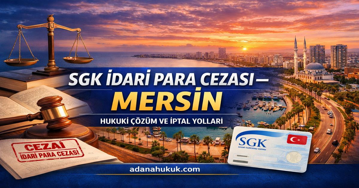 Mersin SGK İdari Para Ve Trafik  Cezası İtiraz  Ve Dava Usulü  